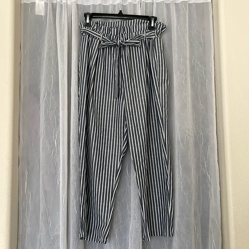 Abound Paperbag Pinstripe Pants